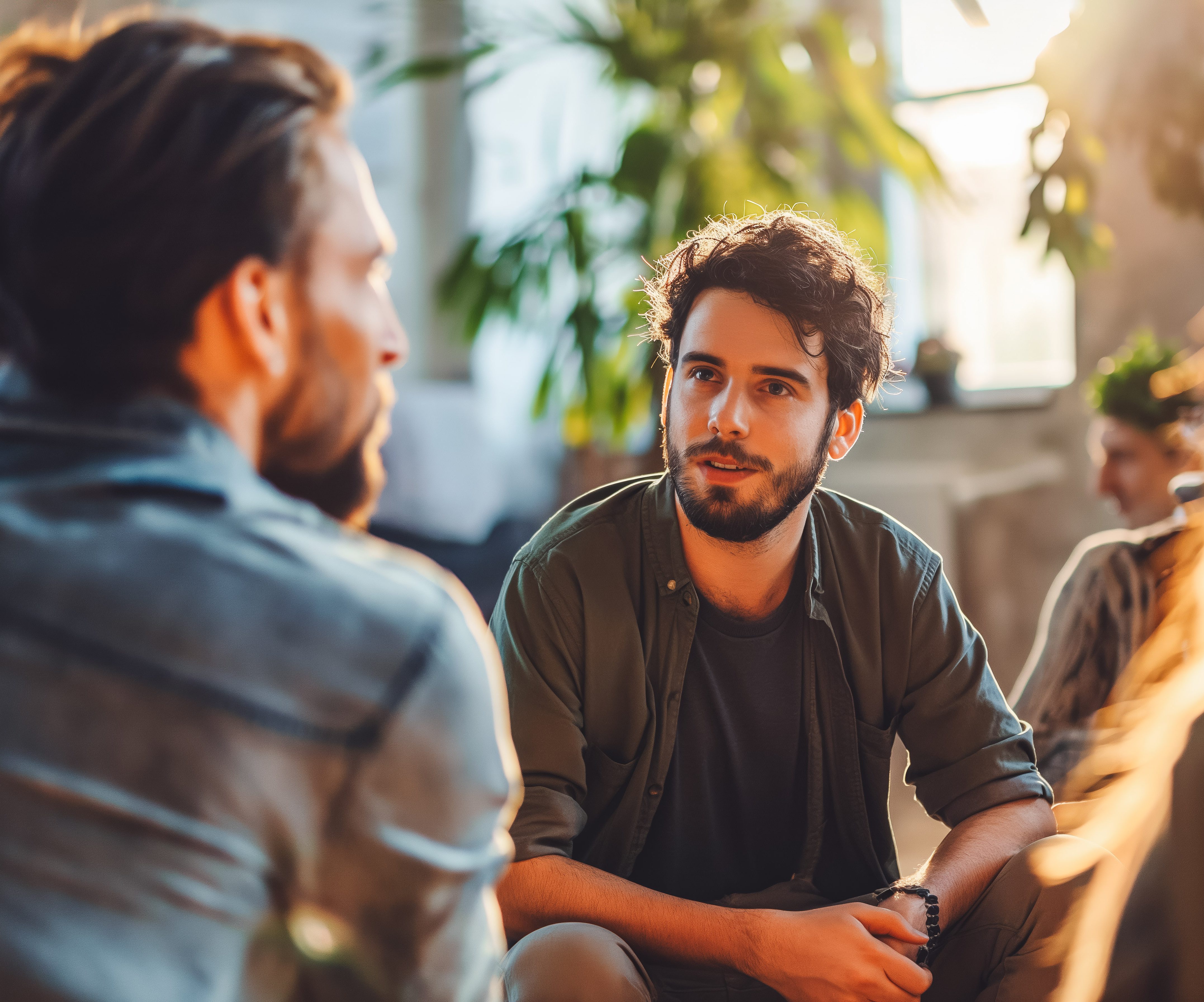 Client Talk with healthcare worker Client Talk with healthcare worker